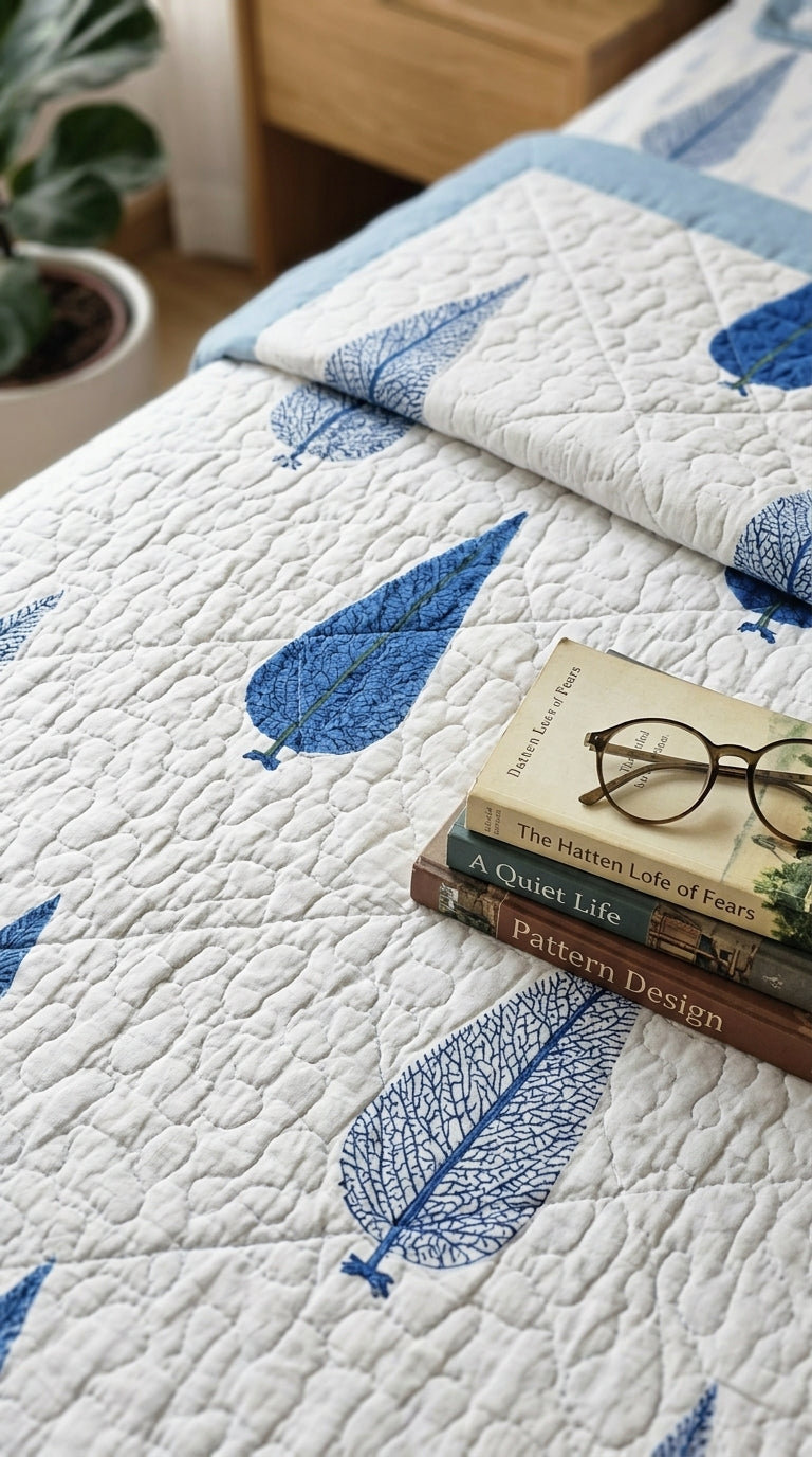 BC05 -Reversible Quilted Cotton Bedcover Set