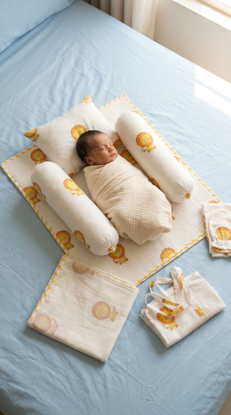 HB03 Handblock Baby bedding set