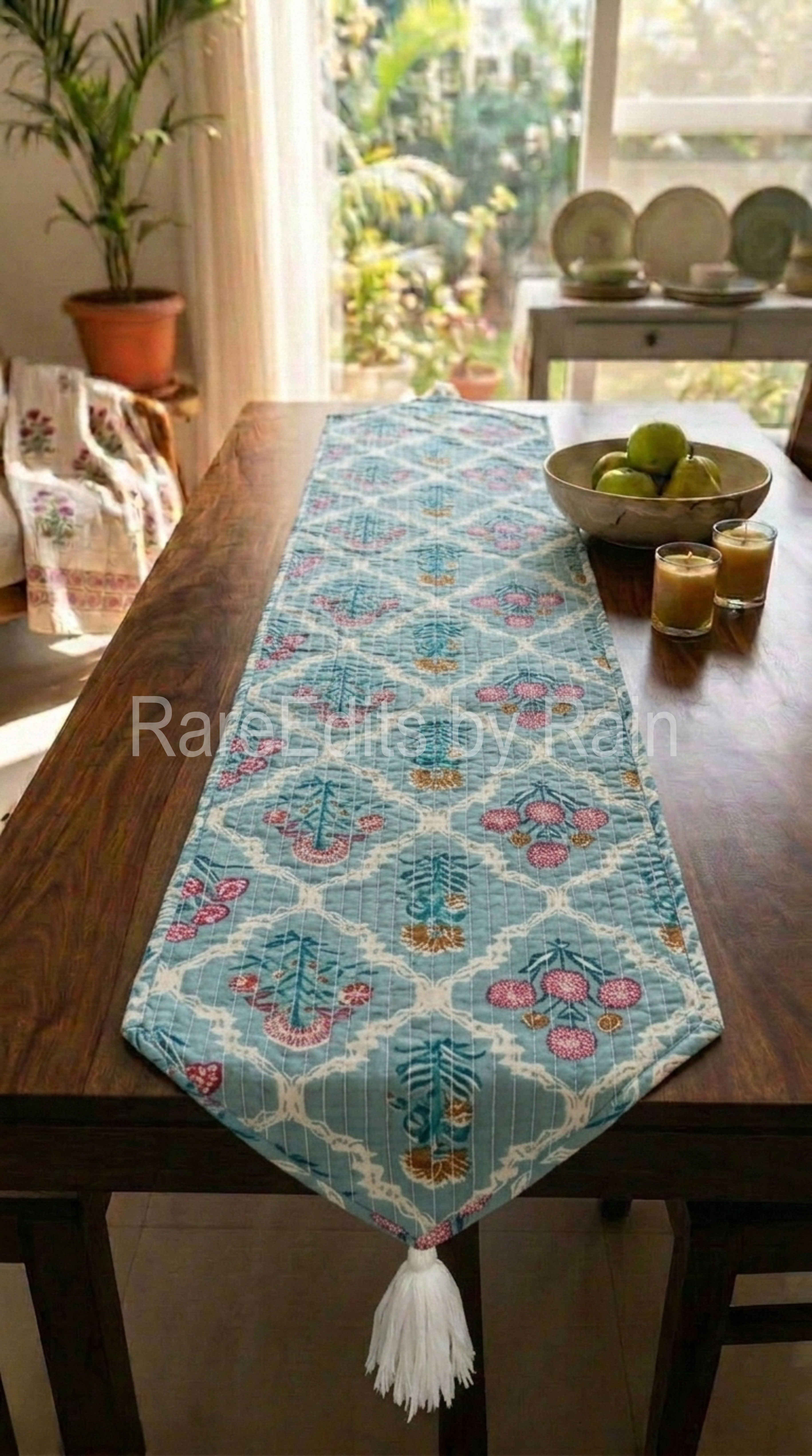 TR01- Premium Handblock  Double sided Runner