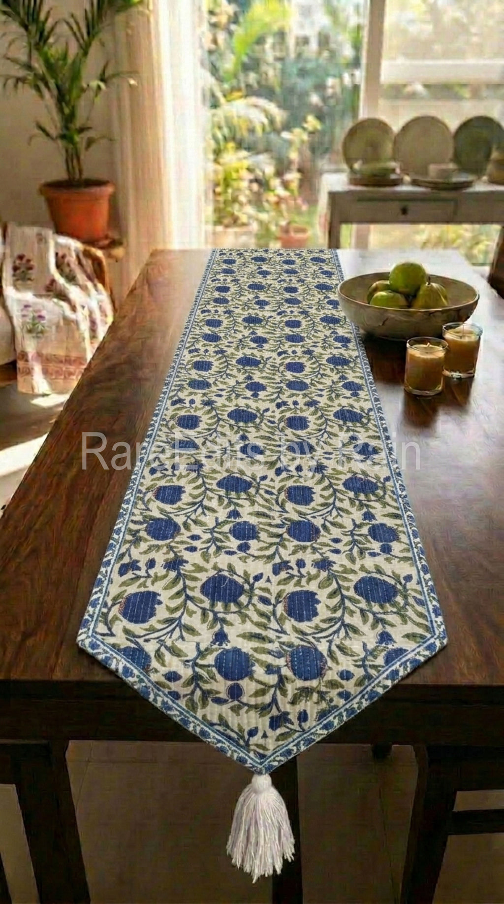 TR04- Premium Handblock  Double sided Runner