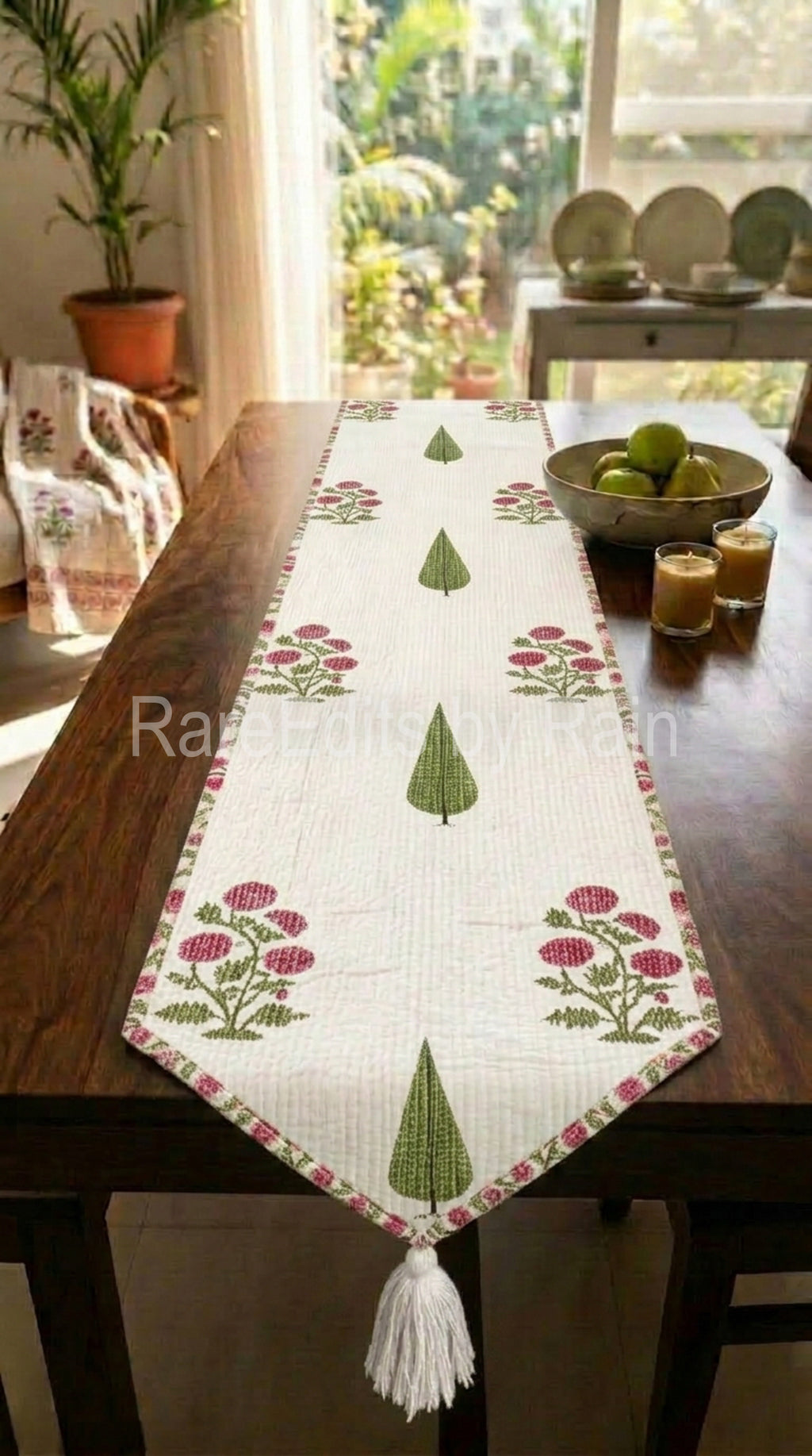 TR06- Premium Handblock  Double sided Runner