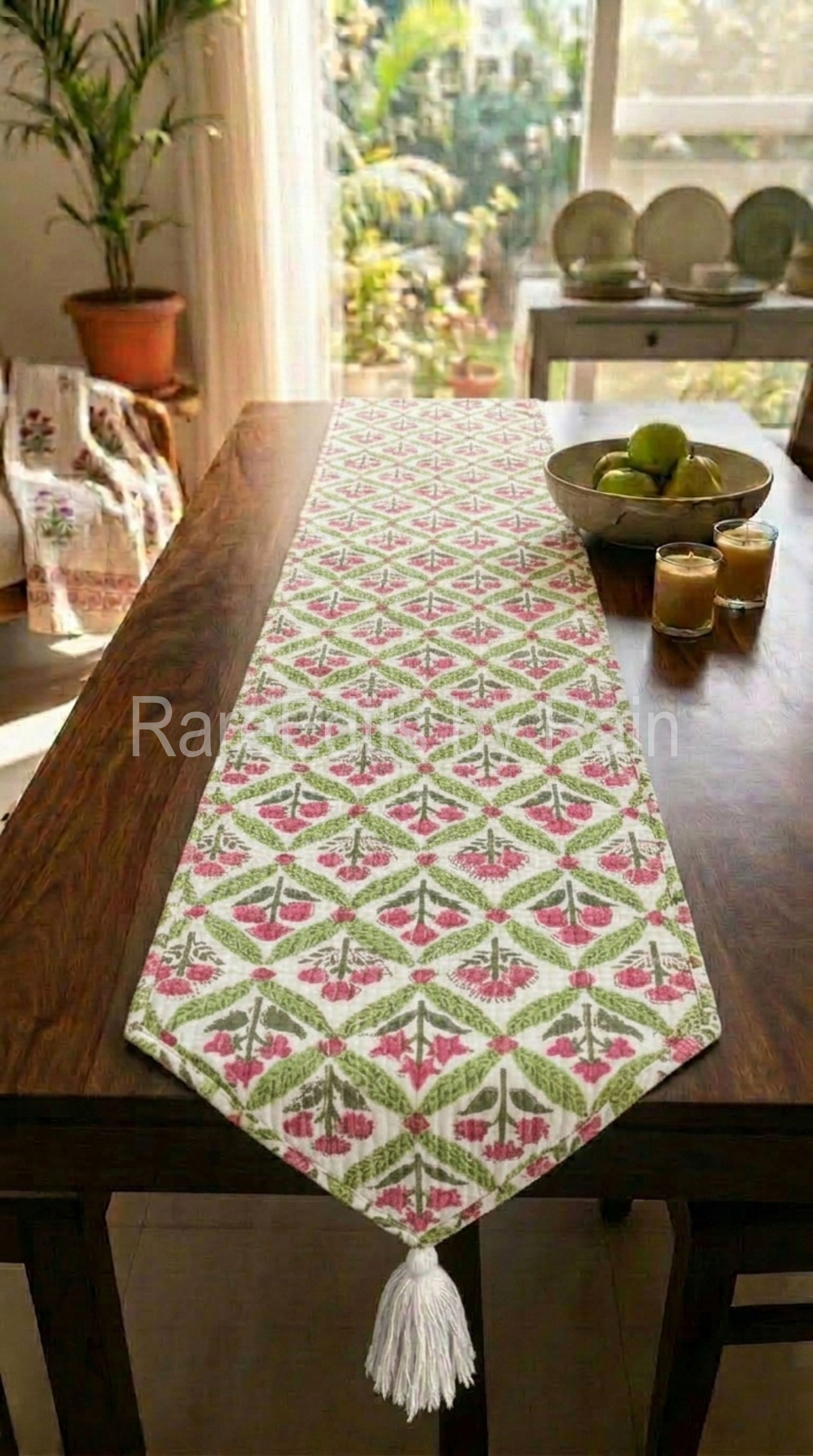 TR06- Premium Handblock  Double sided Runner
