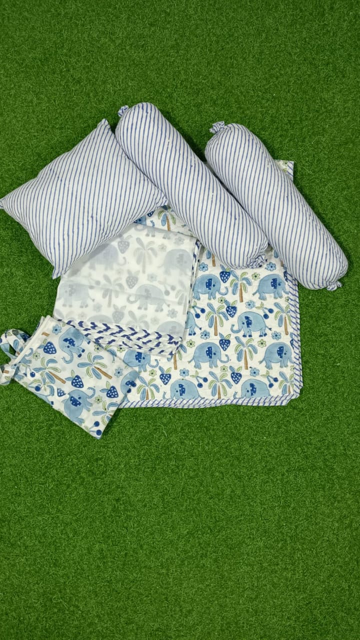 HB01 Handblock Baby bedding set